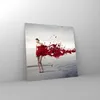 Bilder auf glas - Weiblich modell posieren nackt - 40x40cm Produktbild-Vorschau 4