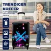 MuchoWow® Koffer Handgepäck Trolley Rollkoffer Kleine Produktbild-Vorschau 2
