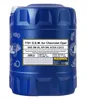 A blue plastic container of engine oil with a label detailing product information. Produktbild-Vorschau