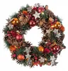 Idena Weihnachtskranz Ø 28 cm mit 10 warm weißen LEDs Tür- Produktbild-Vorschau 1