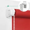 Estika Rollo ohne bohren - 80 x 220 cm - Dunkelrot - Produktbild-Vorschau 2