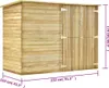 Zahradní kůlna na kola 232 x 110 x 170 cm impregnovaná Náhled obrázku produktu 23