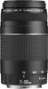A close-up studio shot of a Canon EF 75-300mm telephoto zoom lens. Produktbild-Vorschau