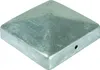 A single metal post cap with a pyramidal top, shown from a slightly elevated angle against a white background. Voir les images du produit