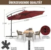 Parasol Izrielar 3,5 m rouge – Grand parasol de terrasse Voir les images du produit 2