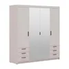 AX LIVING Beige Kleiderschrank mit Spiegel Storicos 4T6S Produktbild-Vorschau 1