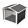 Hundehütte für den Außenbereich 102x91x84cm mit Schrägdach, Produktbild-Vorschau 10