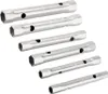 A set of silver-colored tubular wrenches arranged diagonally on a white background. Produktbild-Vorschau