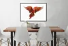 MuchoWow® Gerahmtes Poster Ara - Vogel - Federn - Weiß Produktbild-Vorschau 3