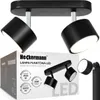 Lampa punktowa LED Heckermann 8795314A Czarna 2x głowica Podgląd zdjęcia produktu 1