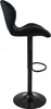 A black bar stool is shown against a white background. Produktbild-Vorschau