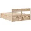 vidaXL Letto in legno massiccio senza materasso 120x200 cm Anteprima dell’immagine prodotto 5