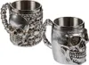 Out of the Blue Versilberter Becher Pokal Totenkopf Produktbild-Vorschau 3