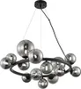 Lampadario MILA nero 14xG9x9W in vetro, dimensioni: Anteprima dell’immagine prodotto 1