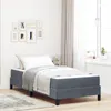 vidaXL Letto a molle con materasso grigio scuro 90 x 200 cm Anteprima dell’immagine prodotto 2