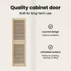 vidaXL Schranktür mit Tür 2 pcs Natur 140,5 x 2,1 x 39,5 cm Produktbild-Vorschau 6