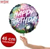 Folienballon Happy Birthday Blume 45cm Helium Party Deko Produktbild-Vorschau 2