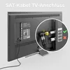 deleyCON 3,0m 4K SAT TV Antennenkabel 2x Winkel Koaxial Produktbild-Vorschau 5