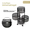 deluxe4home® Rollwagen Rund mit 4 Ebenen I Gitterwagen Produktbild-Vorschau 2
