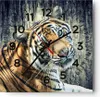 Wanduhr - Quadrat - Glasuhr - Indien stein tiger wild - Produktbild-Vorschau 1