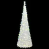 vidaXL Albero di Natale Artificiale Pop-Up 200 LED Bianco Anteprima dell’immagine prodotto 1