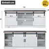 Merax Lowboard Armoire TV avec 2 portes coulissantes et Voir les images du produit 6