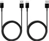 2x Typ-C Ladekabel für Original Samsung Galaxy A3 (2017), Produktbild-Vorschau 1