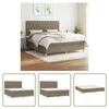 The Living Store Boxspringbett mit Matratze Taupe 160x200 Produktbild-Vorschau 6