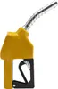 A yellow diesel fuel nozzle with a black handle and a silver spring-loaded hose attachment, isolated on a white background. Produktbild-Vorschau