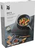A product box for an induction hob, showing the product and food. Podgląd zdjęcia produktu