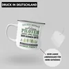 Trendation - Pilot Geschenk Emaille Tasse Flugzeug Fliegen Produktbild-Vorschau 4