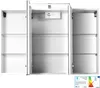 Bologna 3D-Spiegelschrank, graphitgrau, LED-Aufbauleuchte Produktbild-Vorschau 3