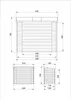 Stojan na palivové drevo - 4,3 m3 - Š146xL232xV199 cm - Náhľad obrázku produktu 3
