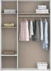 Kleiderschrank - 140 x 194 cm - 3 Türen - 2 Schubladen - Produktbild-Vorschau 6