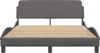 vidaXL Bettgestell "Dover" Grau 120x200 cm Kunstleder Produktbild-Vorschau 4