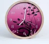 Holzuhr 30fi cm wanduhr - Blumen-Kunst-Blumen Produktbild-Vorschau 1