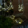 LED Solar Lichterkette, 10x Glühbirnen, Hanfseil, L 570 cm Produktbild-Vorschau 2