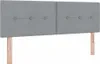 vidaXL Boxspringbett mit Kopfteil Hellgrau 160 x 200 cm Produktbild-Vorschau 6