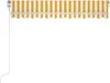 vidaXL Store manuel rétractable 350x250 cm jaune et blanc Voir les images du produit 3