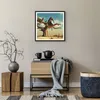 Gerahmtes Poster - Schwarzer Rahmen - Sitzen Elefant Baum - Produktbild-Vorschau 7