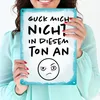 Guck mich nicht in diesem Ton an Metallschild XL in 21x28 Produktbild-Vorschau 3