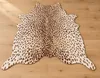 Leoparden Teppich Kunstfell Braun Weiß 160x185cm Fellimitat Produktbild-Vorschau 2