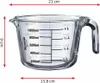 Westmark Messkanne, Glas, 1 L, offener Griff, 30632260 Produktbild-Vorschau 2