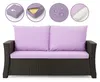 Gartenkissen Set Purple – 110x50 + 2x50x56 cm – Für Produktbild-Vorschau 7