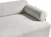 BELIANI 2-Sitzer Sofa Cremeweiß Gepolstert mit Schwarzem Produktbild-Vorschau 8