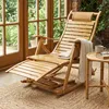 Liegestuhl Sonnenliege Gartenliege klappbar Bambus Produktbild-Vorschau 10