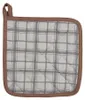 Clayre & Eef Topflappen 20x20 cm Grau Baumwolle Kürbis Produktbild-Vorschau 2