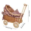 Puppenwagen aus Weidengeflecht in der Farbe natural mit Produktbild-Vorschau 5