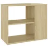 vidaXL Stolik boczny dąb sonoma 60x30x50 cm materiał Podgląd zdjęcia produktu 2