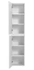 Szafka Łazienkowa Wysoka Biała 160 Cm 2 Drzwi Frezowana Mdf Podgląd zdjęcia produktu 11